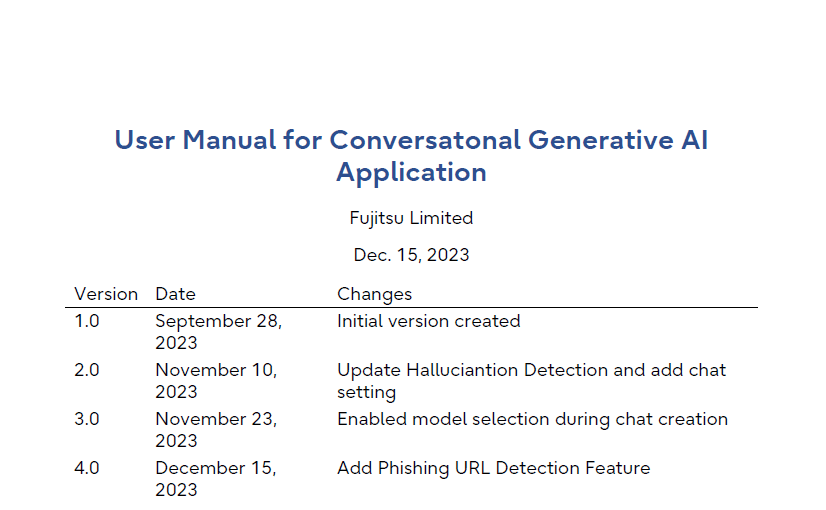 Technology: Conversational Generative AI - Fujitsu Research Portal